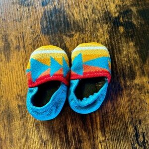 Mila & Hazel Pendleton style Baby Moccasins